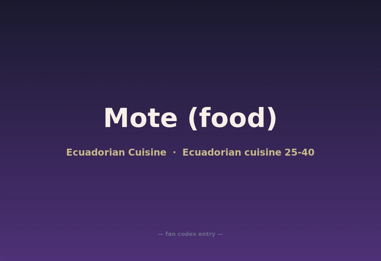Mote (food)