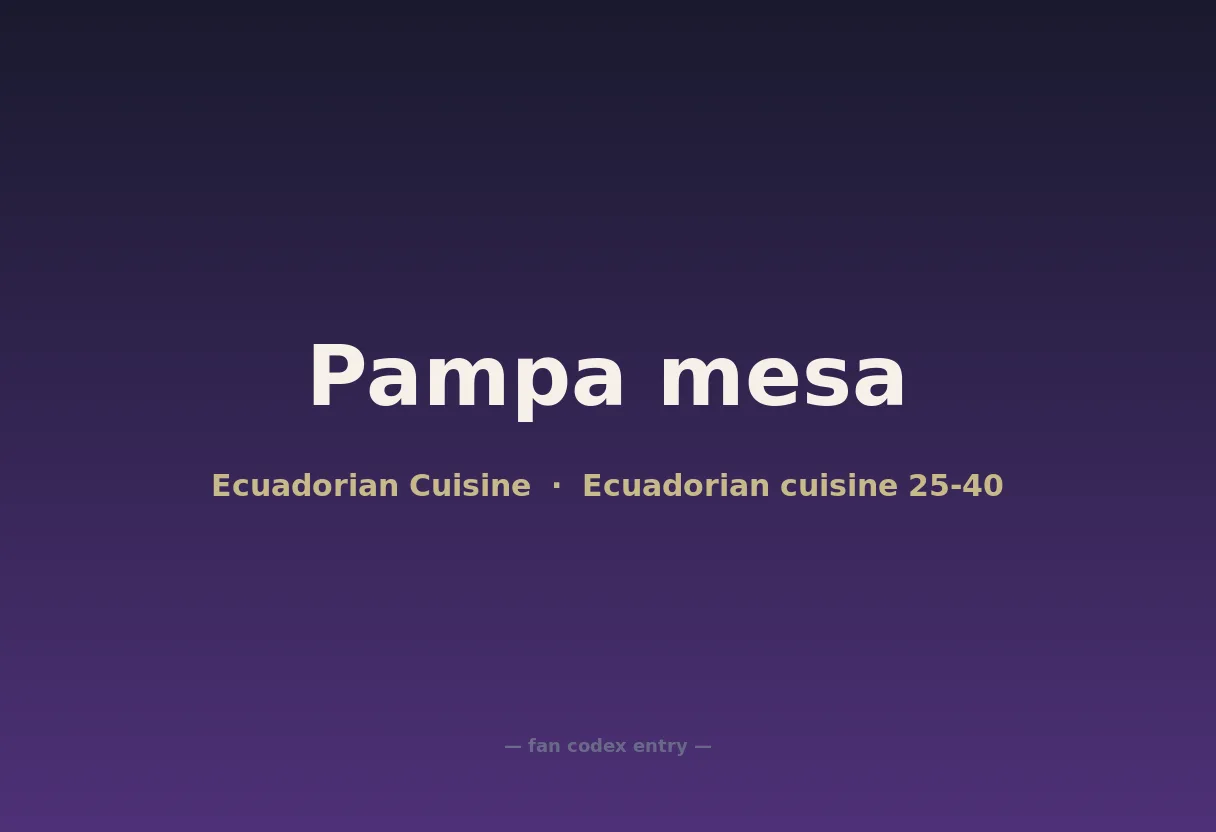 Pampa mesa